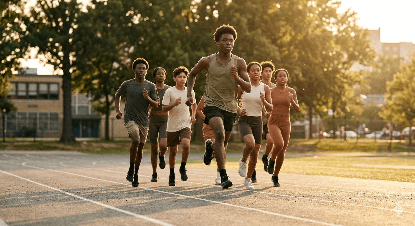 Youth participants during a CLR SZN training session
