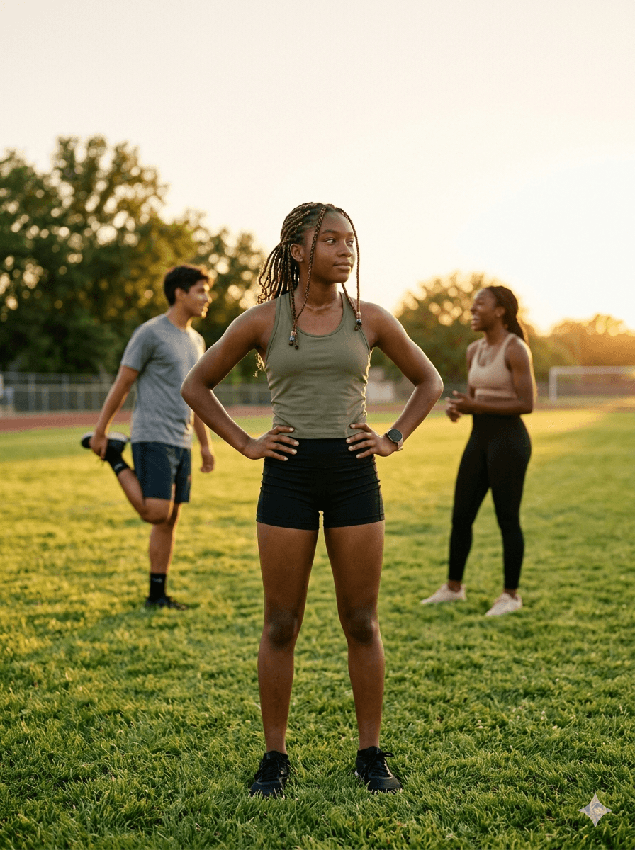 Youth participant after a CLR SZN training run